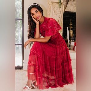 NWT Ivy City Co Anastasia Beaded Dress Size XXS